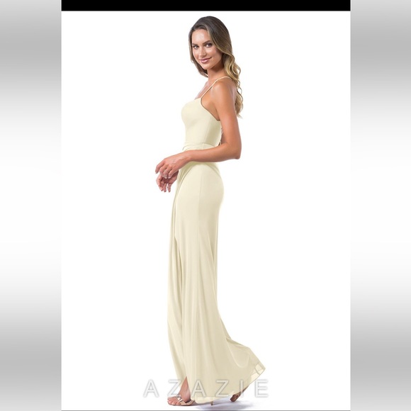 Azazie Kalea Dress,  size A4, Champamge - Picture 5 of 9